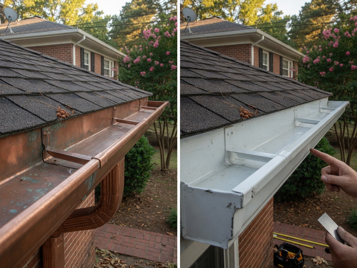Copper vs Aluminum Gutters: Which Is Better for Georgia Homes?